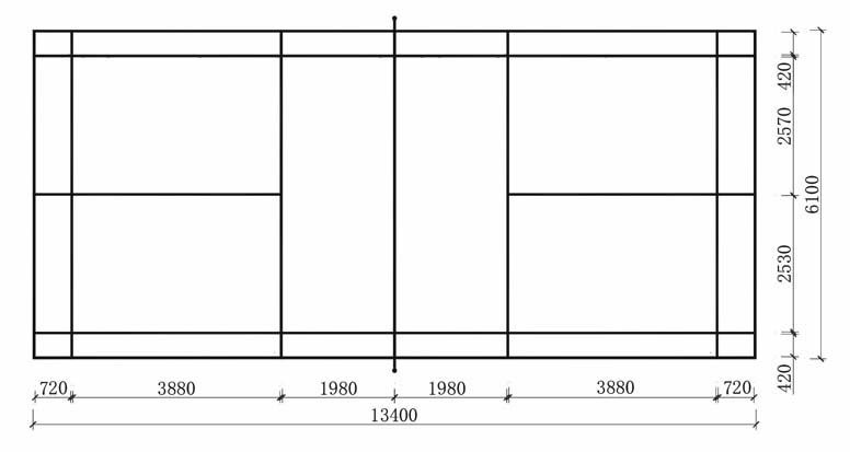 羽毛球场画线